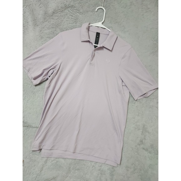 Lululemon Other - Lululemon Logo Sport Polo Shirt Mens XS Short Sleeve Athletic Purple Preppy